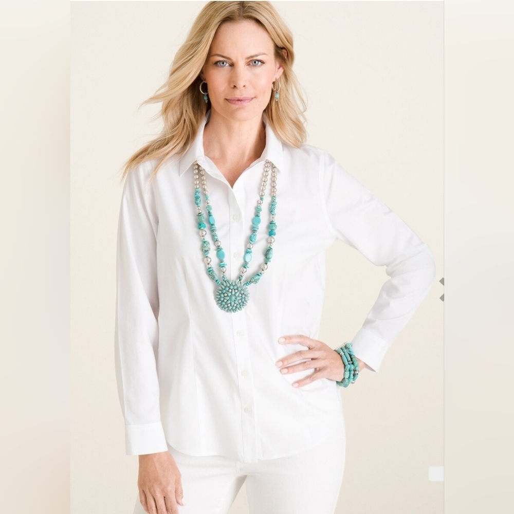 Chico's Cool Max No Iron Blouse